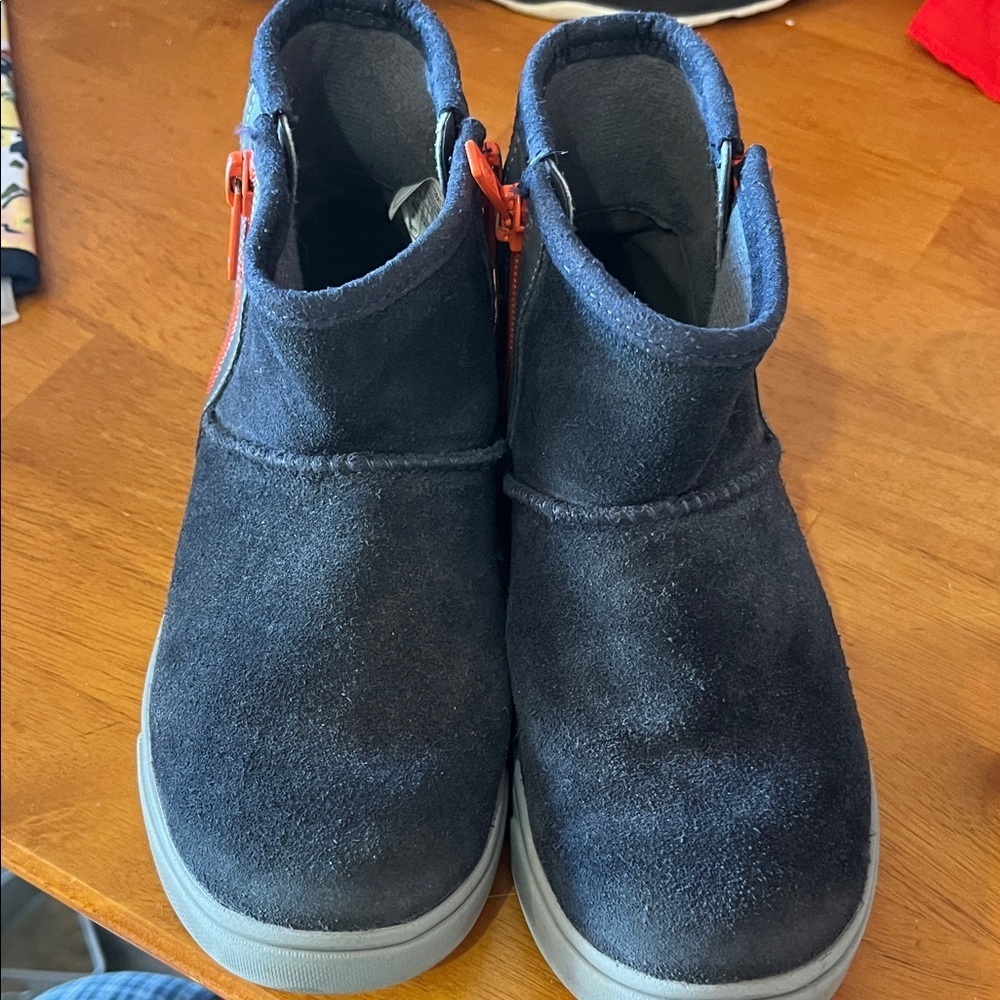 Uggs Zippered Black Gray Orange K Adler Sneaker Bootie Size 13